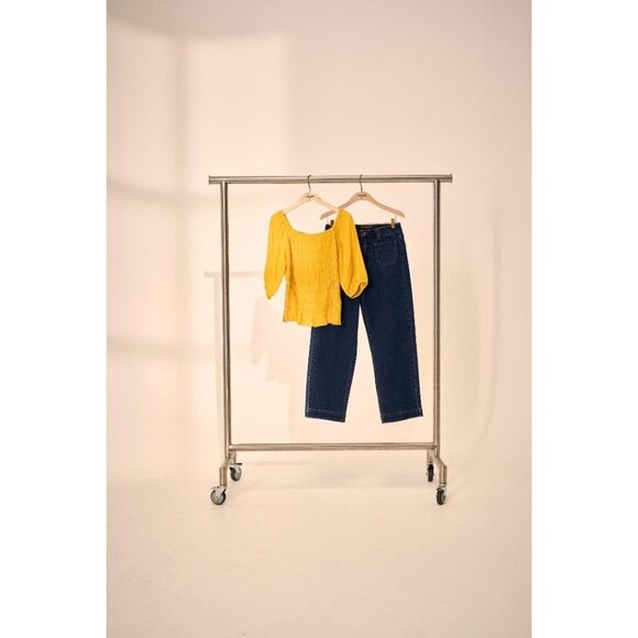 NWT CREAM Yellow Almas Blouse - Picture 9 of 11